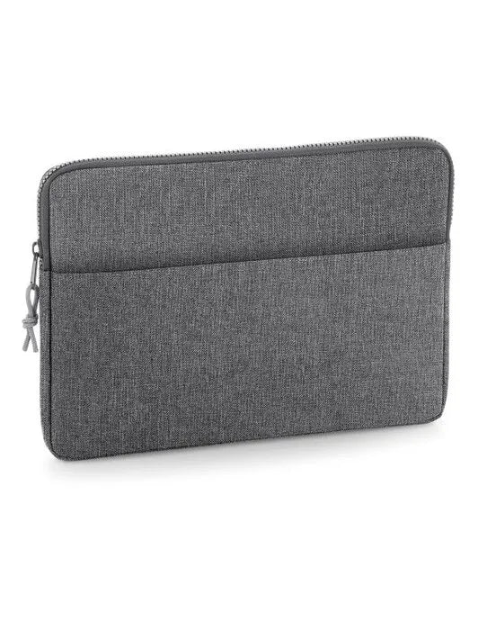 Bagbase Essential 13 Laptop Case bg67 - Grey Marl O S - Customisable Bags