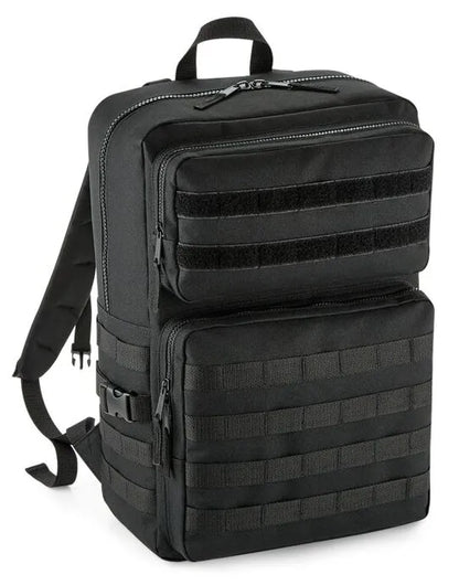 Bagbase MOLLE Tactical Backpack bg848 - Black O S - Customisable Bags