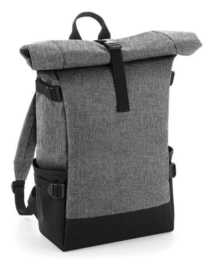 Bagbase Block Roll Top Backpack bg858 - - Customisable Bags