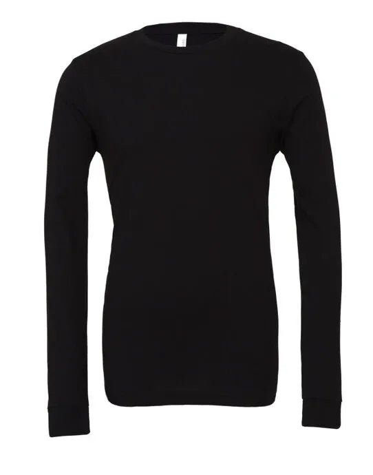 Bella Canvas Unisex Jersey LS Tee CA3501 - Black XL - Customisable