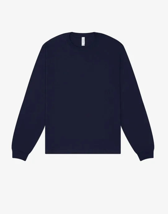 Bella + Canvas Unisex Heavy Boxy LS Tee CA3511 - Navy - Customisable