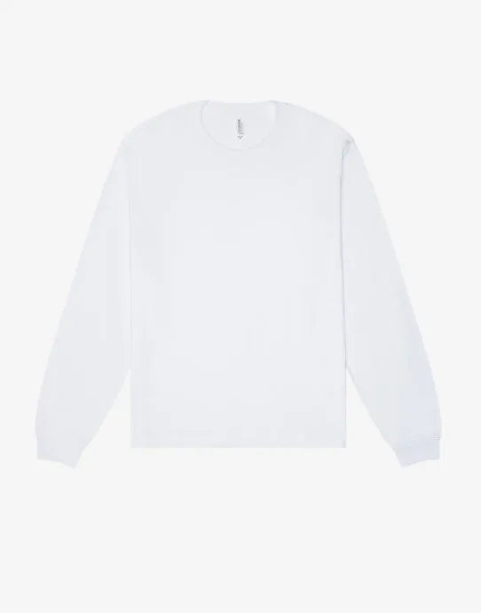 Bella + Canvas Unisex Heavy Boxy LS Tee CA3511 - White - Customisable