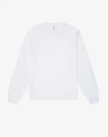 Bella + Canvas Unisex Heavy Boxy LS Tee CA3511 - White - Customisable