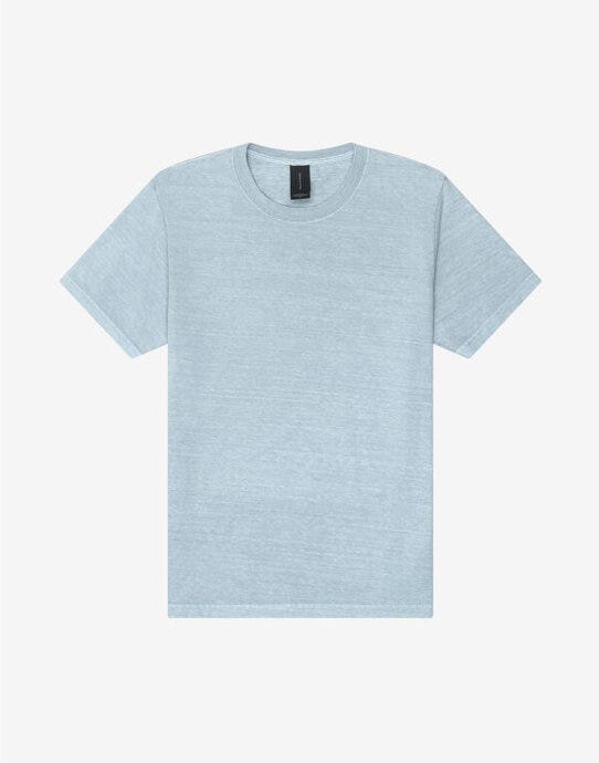 Bella + Canvas Unisex Heavy Dry Dye Tee - CA4810GD - Light Washed Denim - Customisable UNISEX T-SHIRT
