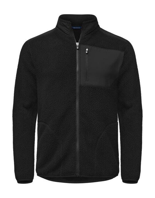 Cutter & Buck C&B Cascade Sherpa Fleece - CB351470 - Black - Customisable Mens Fleeces