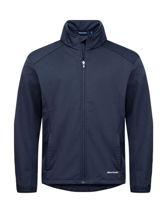 Cutter &amp; Buck C&amp;B Oak Harbor Softshell Jacket - CB351486 - Dark Navy - Customisable Mens Softshell