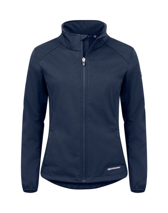 Cutter & Buck C&B Ladies Oak Harbor Softshell Jacket - CB351487 - Dark Navy - Customisable Ladies Softshell
