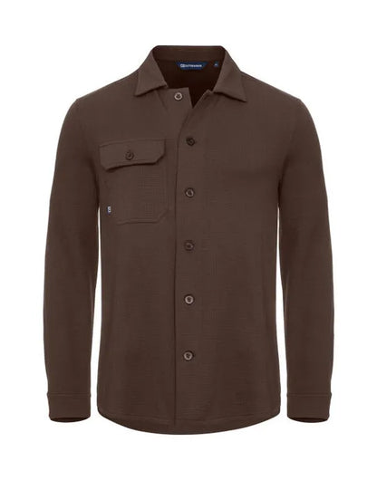 Cutter &amp; Buck - Advantage Leisure Shirt Men - Dark Mocca - Customisable Shirt