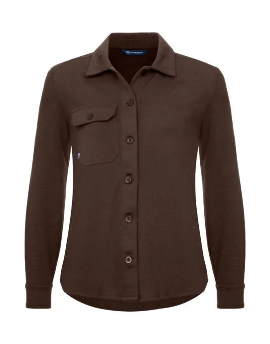 Cutter &amp; Buck - Advantage Leisure Shirt Women - Dark Mocca - Customisable Shirt