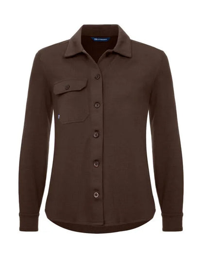 Cutter &amp; Buck - Advantage Leisure Shirt Women - Dark Mocca - Customisable Shirt