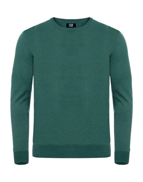 Oakville Crewneck Men - CB355416 - Pine Green - Customisable Knitwear