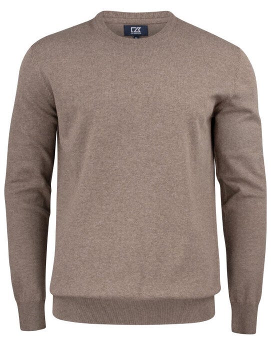 Oakville Crewneck Men - CB355416 - Nougat Melange - Customisable Knitwear
