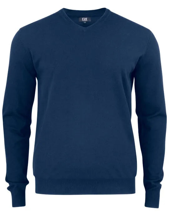 Cutter &amp; Buck - Oakville V-neck Men - Dark Navy - Customisable Knitwear