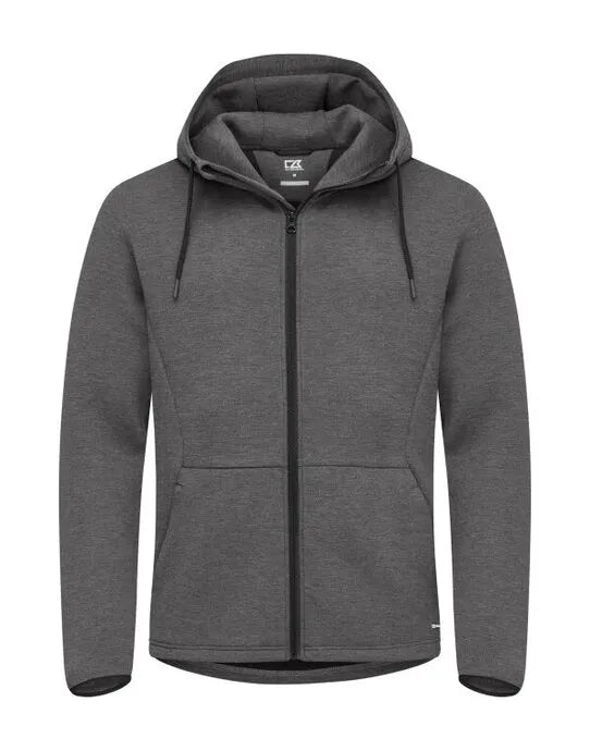 Cutter &amp; Buck - Pemberton Hood Full Zip Men - Anthracite Melange - Customisable Sweatshirts And Hoodies