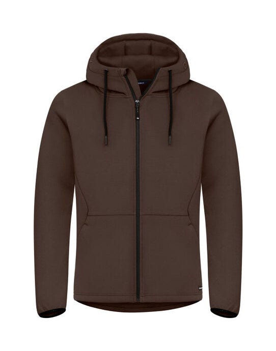 Pemberton Hood Full Zip Men - CB358418 - Dark Mocca - Customisable Sweatshirts And Hoodies