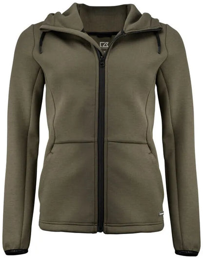 Cutter &amp; Buck - Pemberton Hood Full Zip Women - Ivy Green - Customisable Sweatshirts And Hoodies