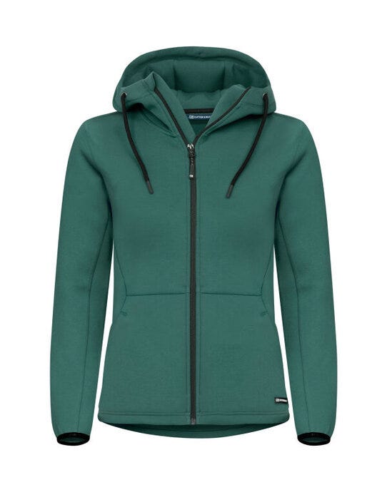 Pemberton Hood Full Zip Women - CB358419 - Pine Green - Customisable Sweatshirts And Hoodies