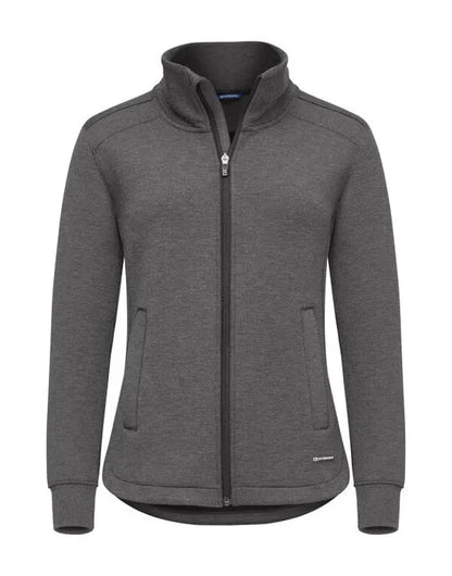 Cutter &amp; Buck - Pemberton Cardigan Full Zip Women - Anthracite Melange - Customisable Sweatshirts And Hoodies