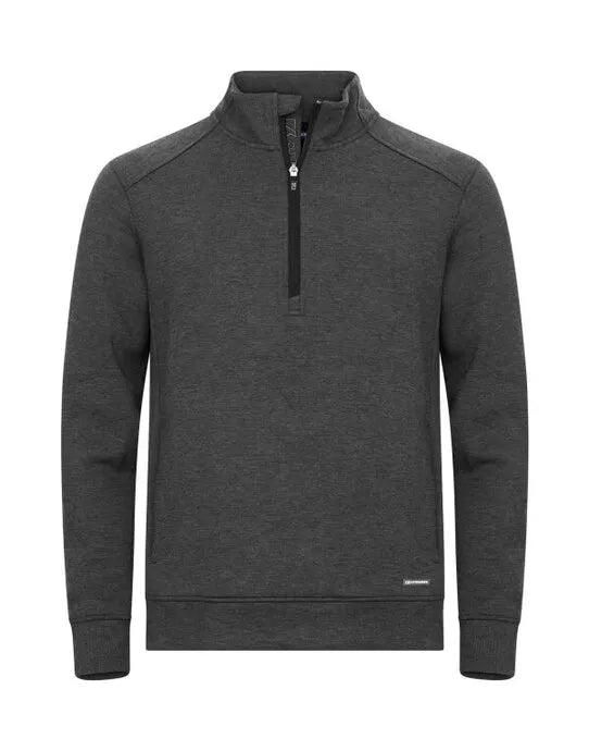 Cutter &amp; Buck - Pemberton Half Zip Men - Anthracite Melange - Customisable Sweatshirts And Hoodies