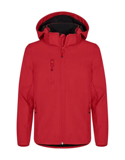 Clique Classic Softshell Jacket Junior Cq0200909 - Red 9-11 - Customisable OUTERWEAR