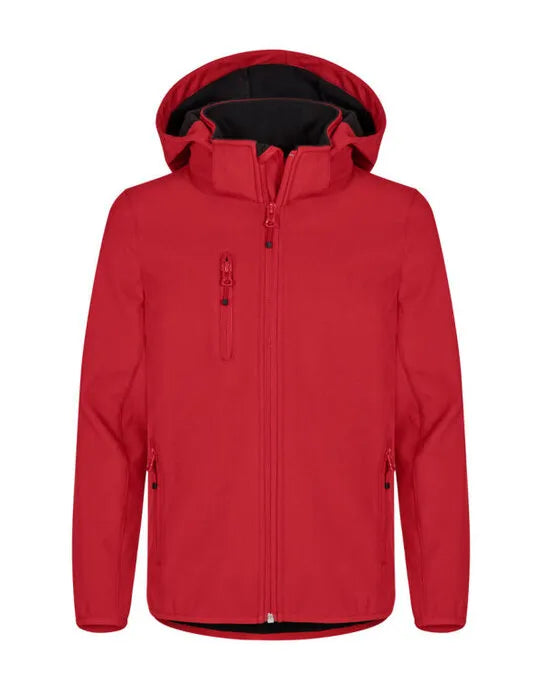 Clique Classic Softshell Jacket Junior Cq0200909 - Red 12-14 - Customisable OUTERWEAR