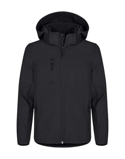 Clique Classic Softshell Jacket Junior Cq0200909 - Black 6-8 - Customisable OUTERWEAR