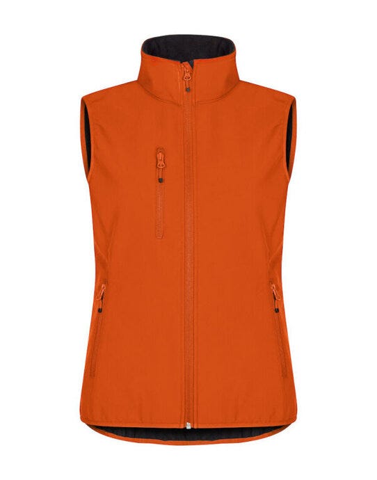 Ladies Classic Softshell Vest - CQ0200916 - Blood Orange - Customisable OUTERWEAR