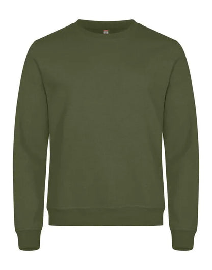 Clique Miami Roundneck Cq0201030 - Army Green L - Customisable SWEATSHIRTS AND HOODIES