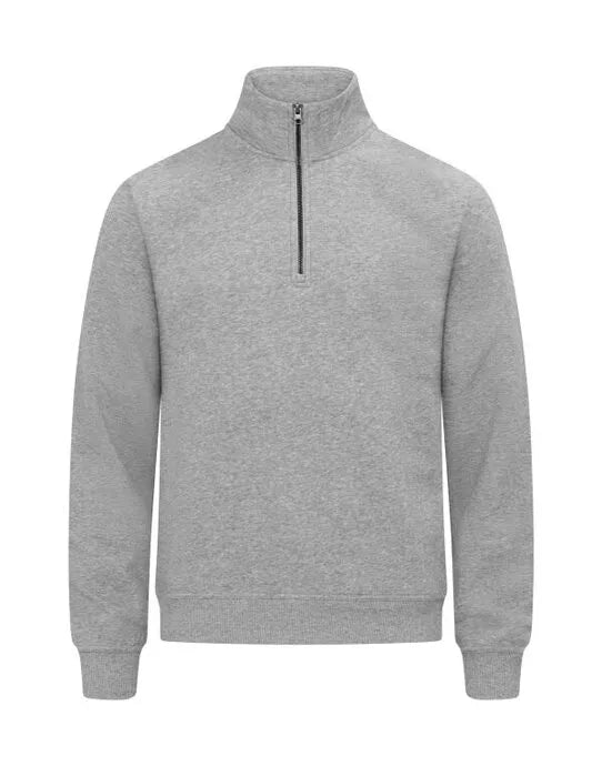 Clique Miami Half Zip Cq0201033 - Grey Melange 2XL - Customisable SWEATSHIRTS AND HOODIES