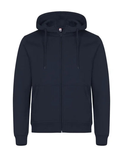 Clique Miami Full Zip Hoody Cq0201034 - Dark Navy XS - Customisable SWEATSHIRTS AND HOODIES