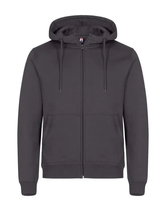 Clique Miami Full Zip Hoody Cq0201034 - Metal Grey XS - Customisable SWEATSHIRTS AND HOODIES