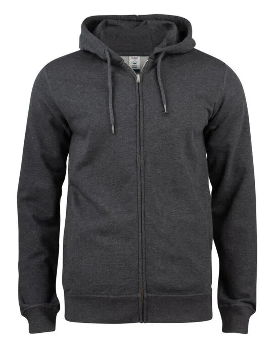 Clique Premium Oc Full Zip Hoody Cq021004 - Anthracite Melange M - Customisable SWEATSHIRTS AND HOODIES