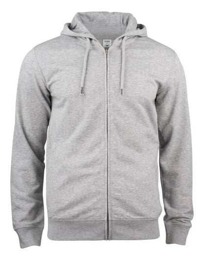 Clique Premium Oc Full Zip Hoody Cq021004 - Grey Melange S - Customisable SWEATSHIRTS AND HOODIES