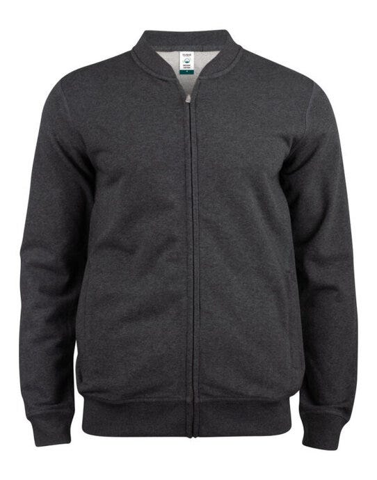 Premium OC Cardigan - CQ021006 - Anthracite Melange - Customisable SWEATSHIRTS AND HOODIES