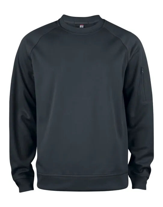 Clique Basic Active Roundneck Cq021010 - Black XS - Customisable SWEATSHIRTS AND HOODIES