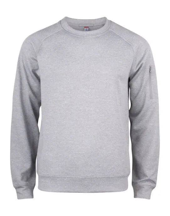 Clique Basic Active Roundneck Cq021010 - Grey Melange 2XL - Customisable SWEATSHIRTS AND HOODIES