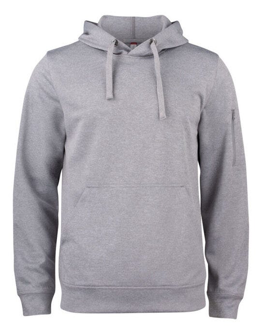 Basic Active Hoody - CQ021011 - Grey Melange - Customisable SWEATSHIRTS AND HOODIES