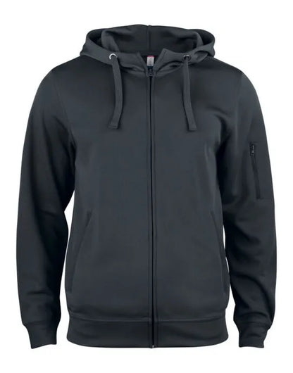 Clique Basic Active Full Zip Hoody Cq021014 - Black XS - Customisable SWEATSHIRTS AND HOODIES