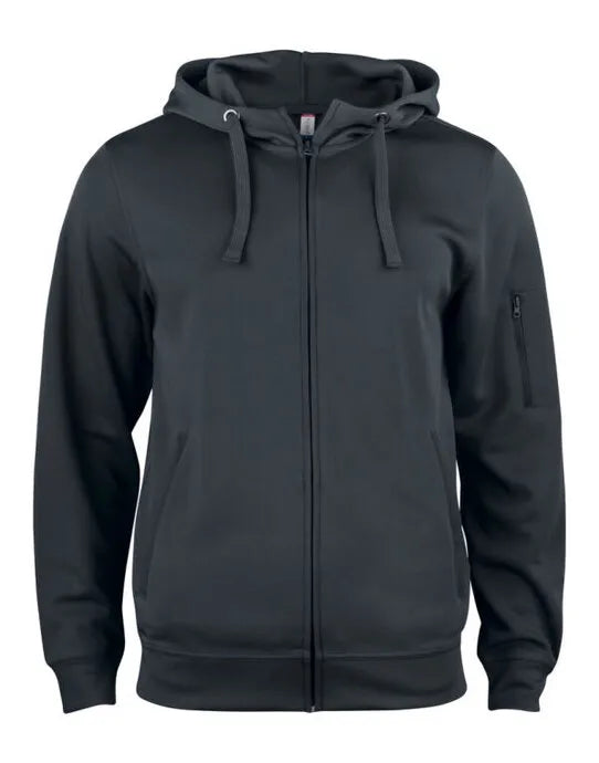 Clique Basic Active Full Zip Hoody Cq021014 - Black S - Customisable SWEATSHIRTS AND HOODIES