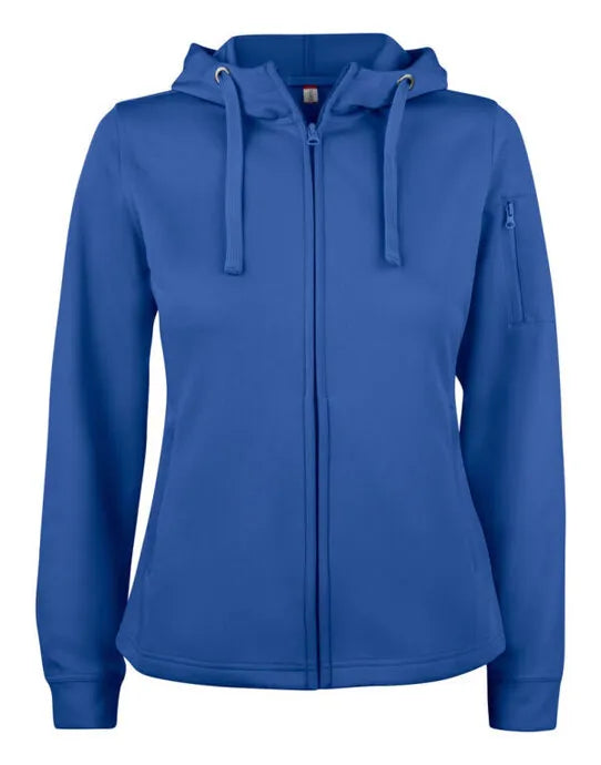 Clique Ladies Basic Active Fz Hoody Cq021015 - Royal Blue S - Customisable SWEATSHIRTS AND HOODIES