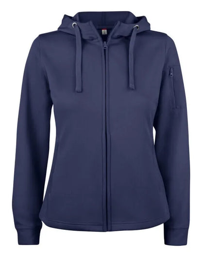 Clique Ladies Basic Active Fz Hoody Cq021015 - Dark Navy S - Customisable SWEATSHIRTS AND HOODIES