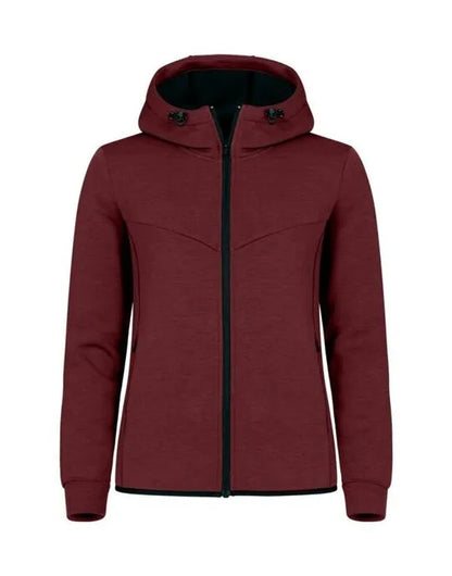Clique Ladies Hayden Cq021025 - Burgundy S - Customisable SWEATSHIRTS AND HOODIES