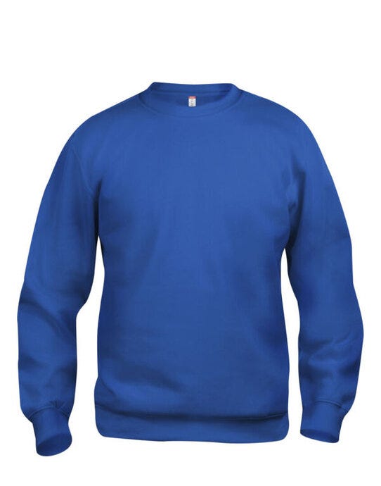Basic Roundneck Sweatshirt - CQ021030 - Royal Blue - Customisable SWEATSHIRTS AND HOODIES