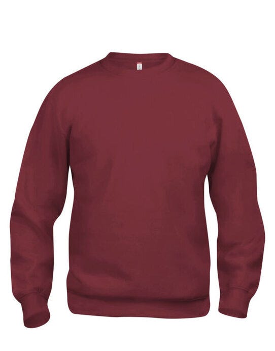 Basic Roundneck Sweatshirt - CQ021030 - Burgundy - Customisable SWEATSHIRTS AND HOODIES