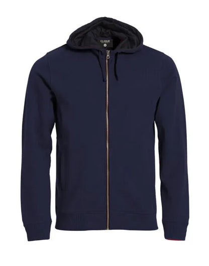 Clique Classic Full Zip Hoody Cq021044 - Dark Navy S - Customisable SWEATSHIRTS AND HOODIES