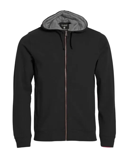 Clique Classic Full Zip Hoody Cq021044 - Black XS - Customisable SWEATSHIRTS AND HOODIES