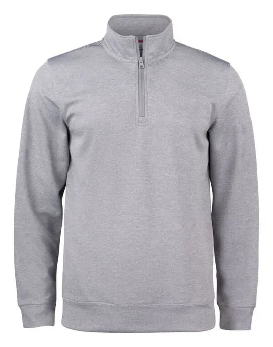 Clique Basic Active Half Zip Junior Cq021072 - Grey Melange 9-11 - Customisable SWEATSHIRTS AND HOODIES