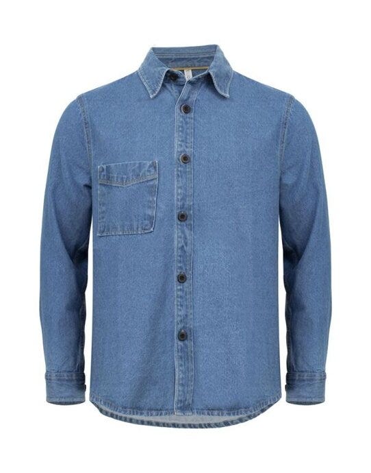 Clique Overshirt Cq027962 - Denim 3XL - Customisable Shirts &amp; Blouses