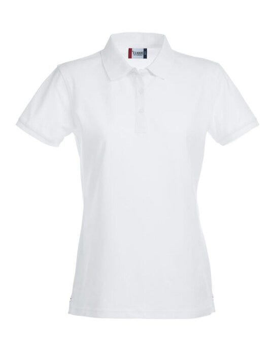 Clique Ladies Stretch Premium Polo Cq028241 - White 2XL - Customisable POLO SHIRTS