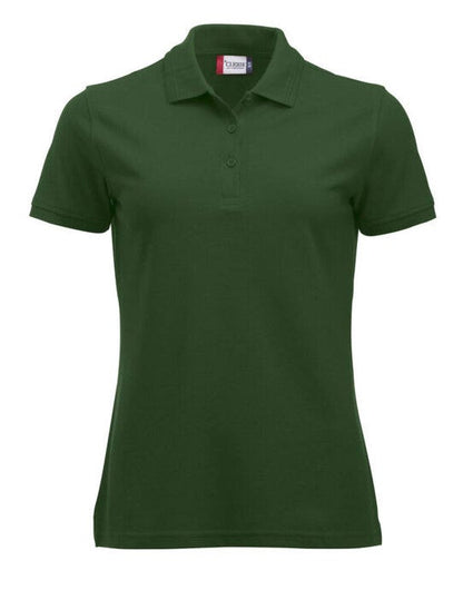 Clique Ladies Manhattan Cq028251 - Bottle Green L - Customisable POLO SHIRTS